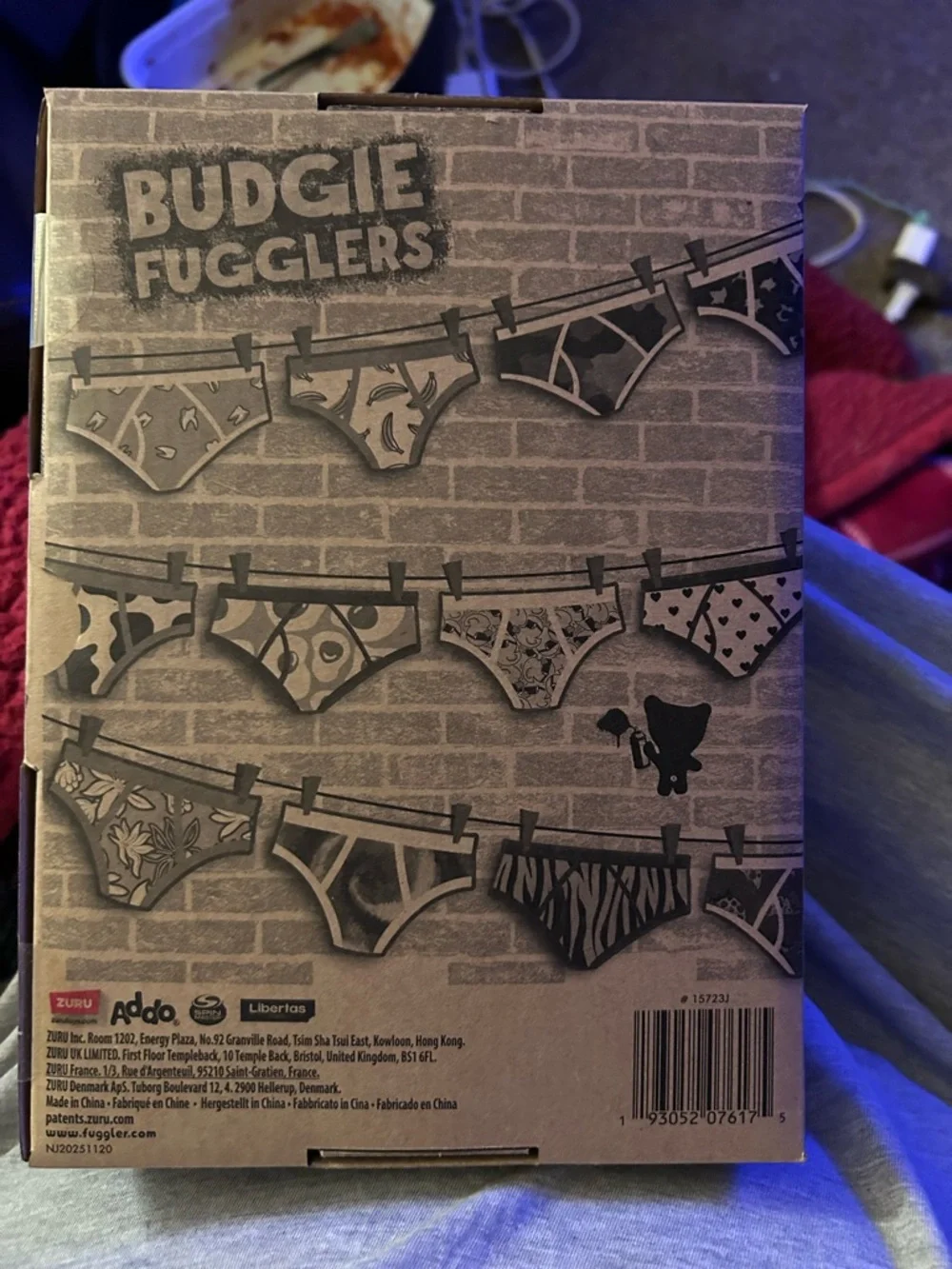 Fuggler Orange Tiger-Stripe Rabid Rabbit Plush - Picture 5 of 5